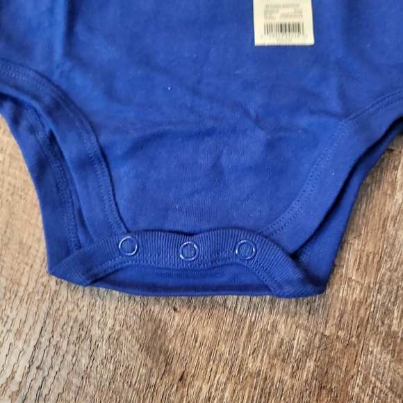 3/$12 NWT Baby Boy Mom's The Real Boss Onesie Size 3-6M Blue Snap Onesie - Picture 6 of 7